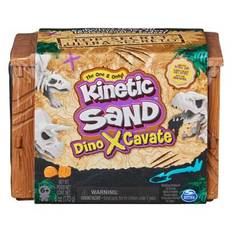 Kinetisk sand, Dino XCavate, gjord av naturlig sand, lek med sensorisk sand och leksakssand för barn från 6 år - 6061646 (En-Storlek)