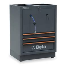 Fast modul, 3 lådor, 2 inbyggda rullar, för C45PRO 2.0, Beta Tools