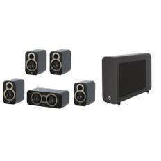 Q Acoustics 5.1 Reference 3000 C Cinema Speaker System Svart - matt svart