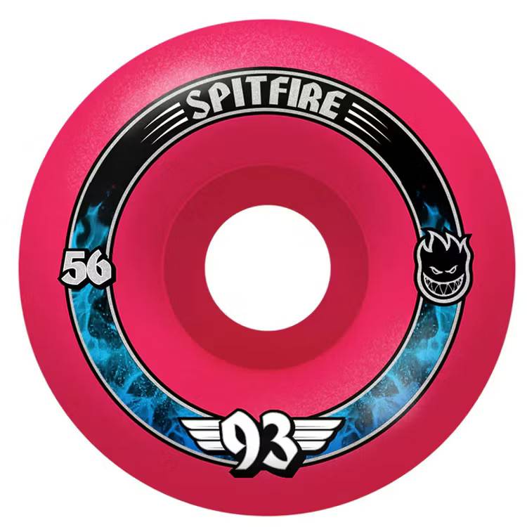 Spitfire Wheels Radials Formula Four Soft Sliders 56mm 93 duro Pink