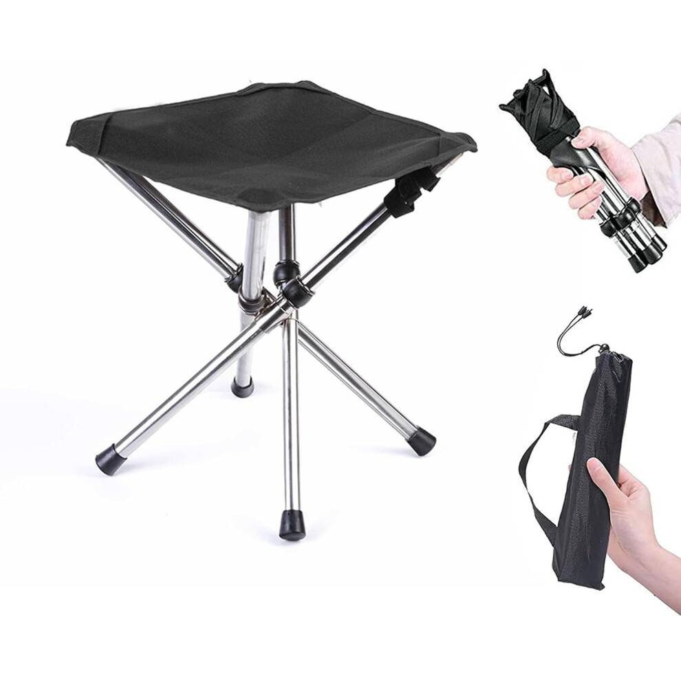 Bærbar skammel udendørsaktiviteter, letvægts aluminiumslegering foldbar campingstol med ergonomisk sædedesign, komfortabel støtte aluminium