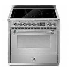 Steel  Ascot  Spis  Induktion  3 induktionszoner + flex-induktion  90 cm
