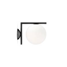 Flos - IC Lights Ceiling/Wall 1 Outdoor/Indoor Black, Black - Udendørs væglamper - Michael Anastassiades - Sort