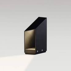 MARSET LED pollare Domus, dimbar, Svart, Aluminium / grå / zink, Design, LED-utomhuslampa