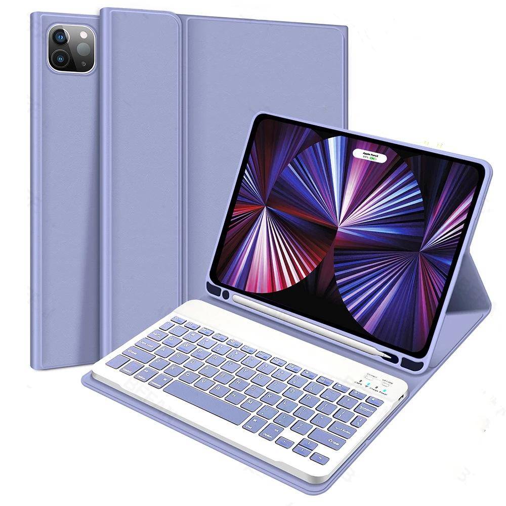 För iPad Air 5 4 10.9 Magnetiskt tangentbordsfodral iPad 12:e Air A16 11:e Pro 11 13 M4 12.9 9.7 10.2 7 8 9 10:e Gen Smart Ställskydd