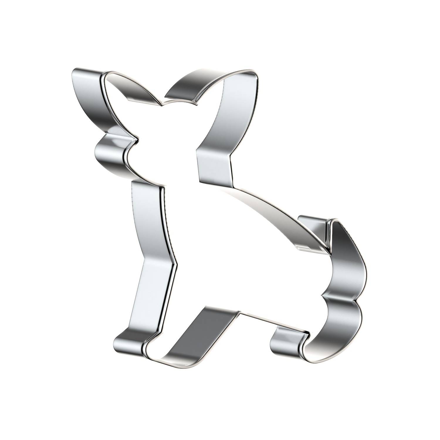Dog Cookie Cutters, Cute Chihuahua Shape Stainless Steel Metal Cookie Cutters, Cookie Cutter Molds For Dog Theme Party Homemade Treats Baking