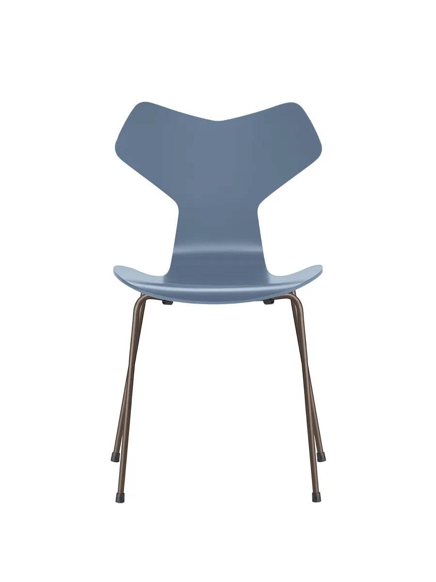 3130 Grand Prix stol lakeret af Arne Jacobsen Dusk Blue / Brown Bronze - Jacobsen Plus
