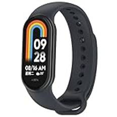 YKNIUFLY Armband kompatibel med Xiaomi Smart Band 9, TPU mjuk silikon, halkfri, justerbar ersättning, kompatibla med Xiaomi Smart Band 9., Grå stål platina, Xiaomi Smart Band 9