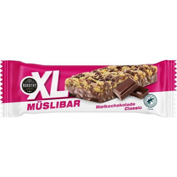 Nordthy XL Müsli Bar Classic Mælkechokolade 50 g