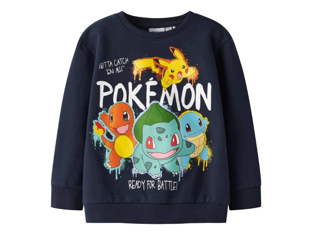 Name It Sweatshirt Navy Blazer Med Pokémon - Str. 4y 104cm