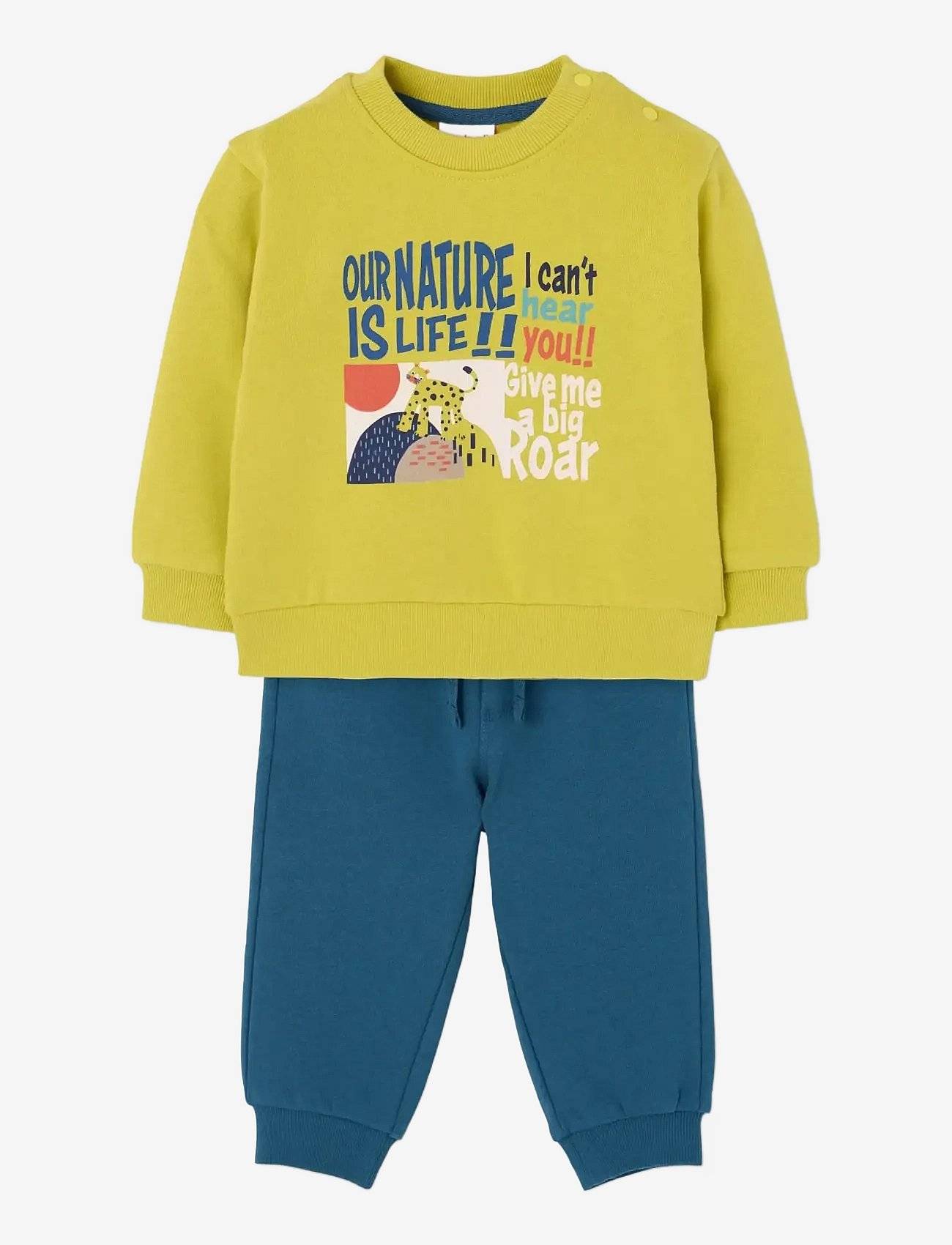 Boboli Set Fleece For Boy -Bci - Green - 110