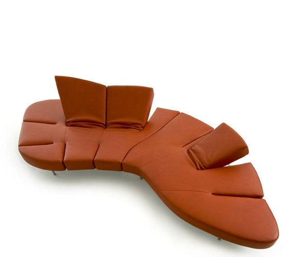 Edra Flap sofa - Sort L%C3%A6der / Højrevendt