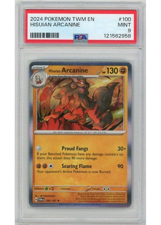 Hisuian Arcanine - 100/167 - PSA 9.