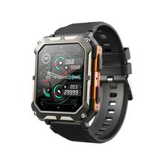 C20 Pro Smartwatch. 1.83" Touch Screen. IP68 Vandtæt Aktivitets ur. Orange/Graphite.
