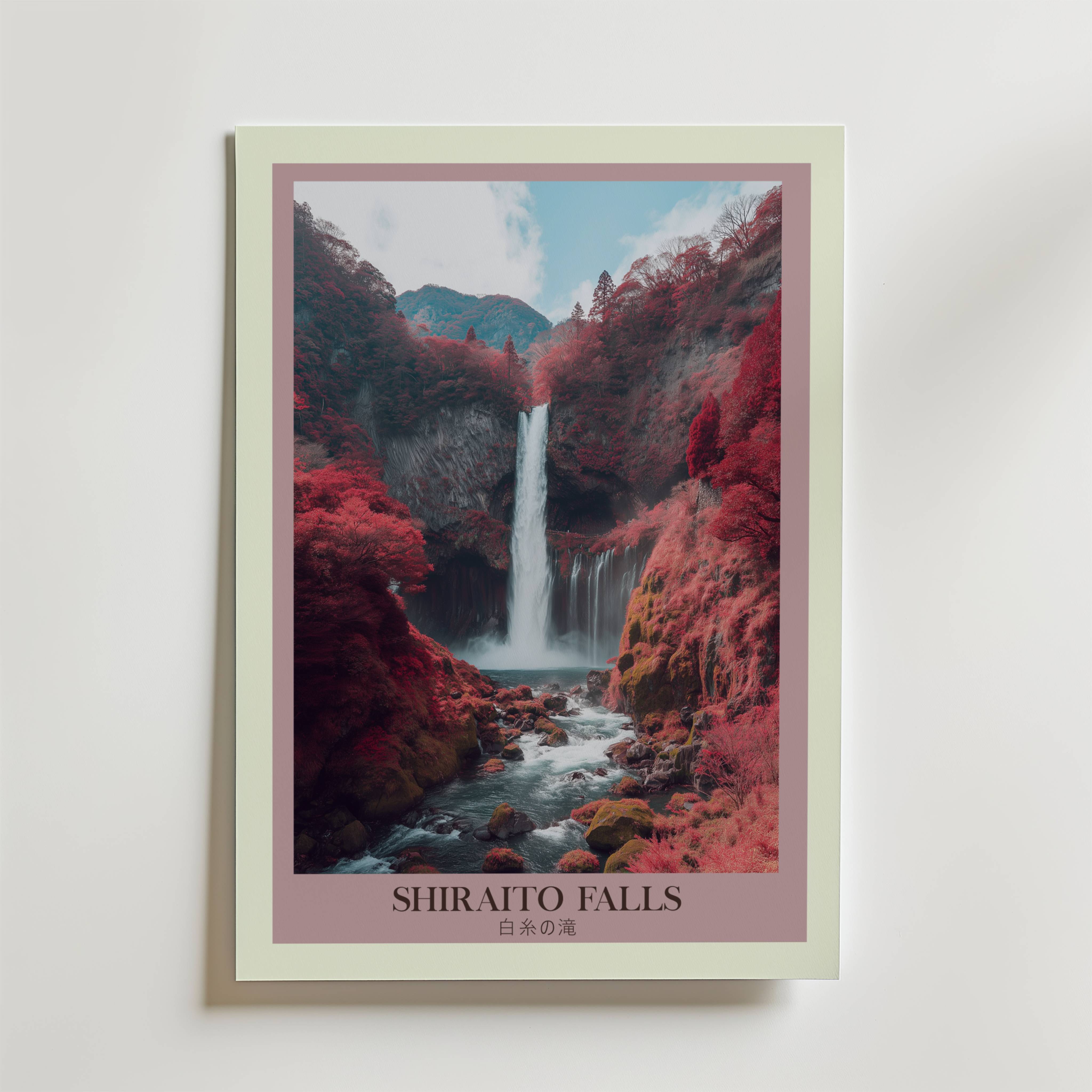 Shiraito Falls Poster - Fine Art Poster 50x70 cm