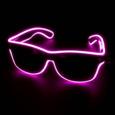 LED Party Briller - EL Wire Briller - Forskellige Farver Pink