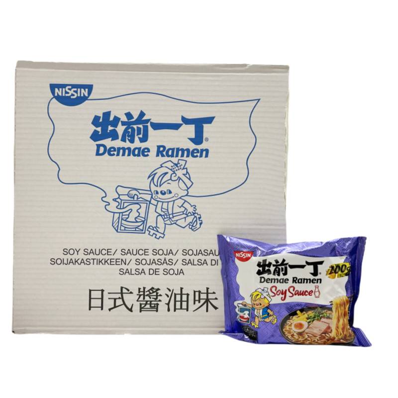 Snabbnudlar Tokyo Sojasmak 100gx30st/Låda Nissin Japan