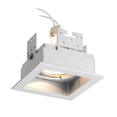 Fox Fix Downlight Psm Lighting - Rustfritstål / 12V GU5,3 max 50 watt / Inderside Lysegrå