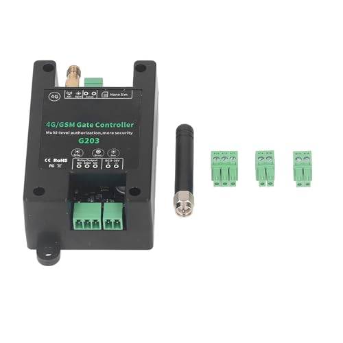 GSM-portöppnare G203 Relä 4G GSM-portöppnare, GSM-portfjärrkontrollomkopplare 3G 4G Garageportåtkomst Fjärrkontroll Support Fjärrstart Återställ DC9V 36V