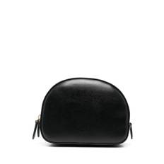 Stella McCartney - perforerad sminkväska med logotyp - dam - polyester/polyuretan - one size - Svart