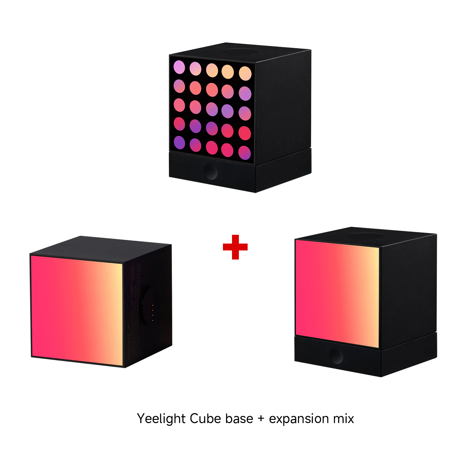 Yeelight Cube Smart Lamp Rooted Base+Panel+Matrix Extension Bundle