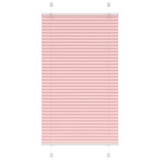 vidaXL Plisserad persienn rosa 75x150 cm tyg bredd 74,4 cm polyester