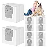 VIEWALL 10 Paket dammpåsar för Q5 Pro+/Q7 M5+/Q7 L5+/Q10 S5+/Q10 X5+/S8 Pro Ultra/S8+/S7 MaxV Ultra/Q7 Max+/Q8 Max+/Q5 Max+ dammsugarsugstation, högkapacitetsdammsugarpåsar reservdelar 3,6L