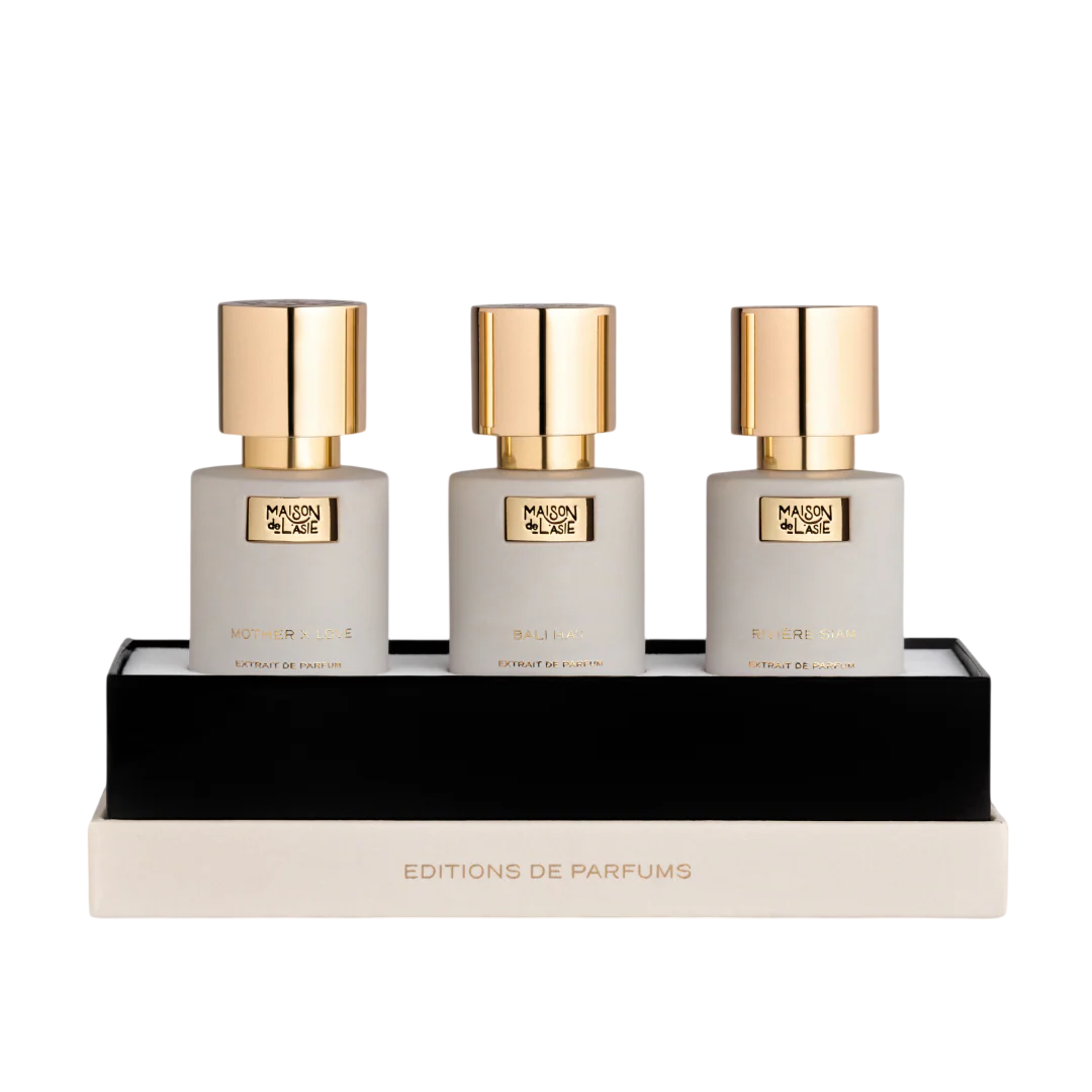Editions De Parfums Florale Set Maison De L'Italie: Mother x Love, Extrait De Parfum, unisex, 15 ml + Bali Ha'i, Extrait De Parfum, unisex, 15 ml + Ri