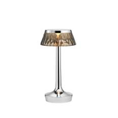 Flos Bon Jour Unplugged bordslampa Chrome-fumée