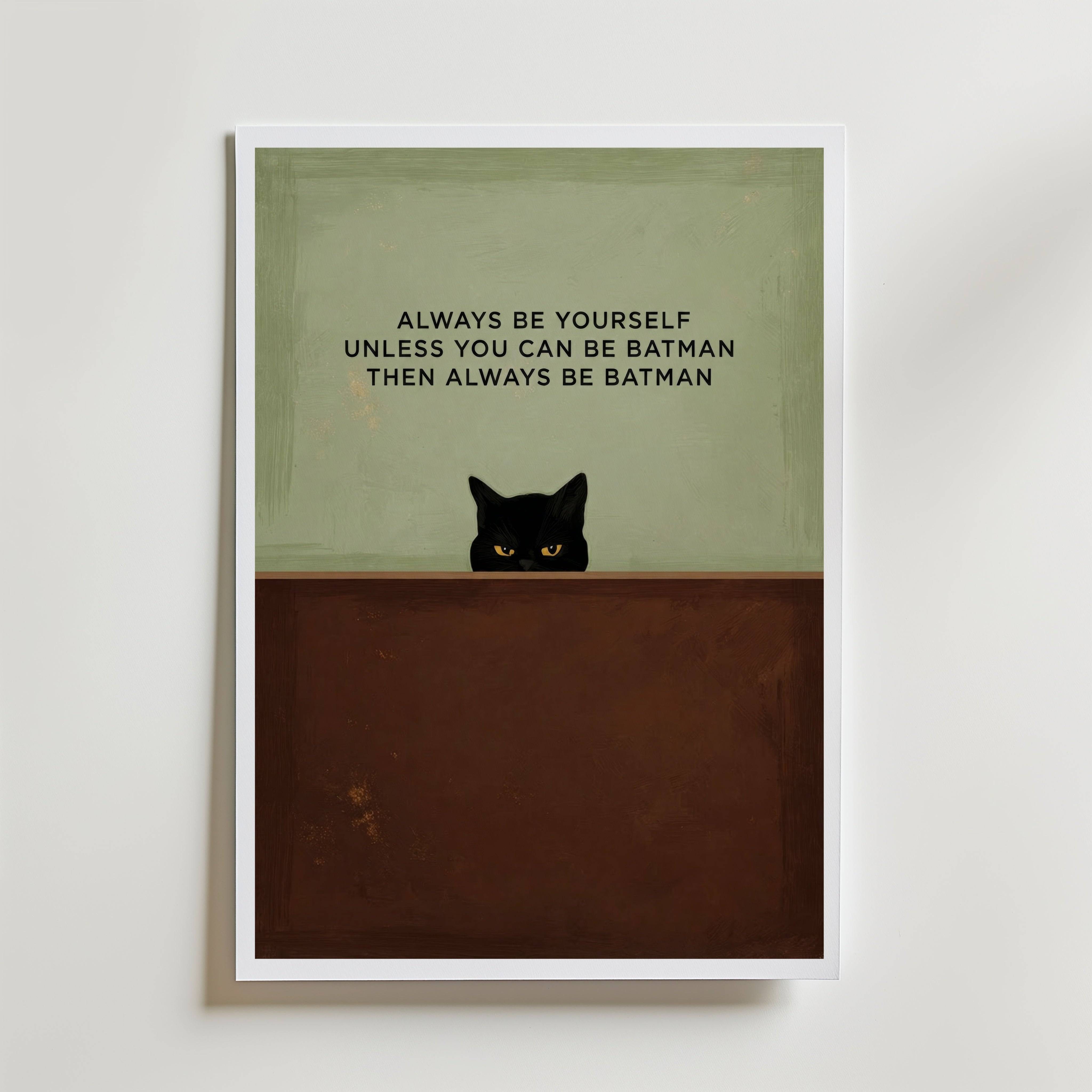 Funny Cat Quote Poster - Fine Art Poster 21x30 cm