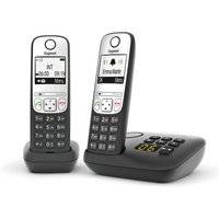 Trådlös telefon Gigaset A690 Duo, Svart, Storlek Universalgröße, Trådlös telefon Gigaset A690A Duo med telefonsvarare