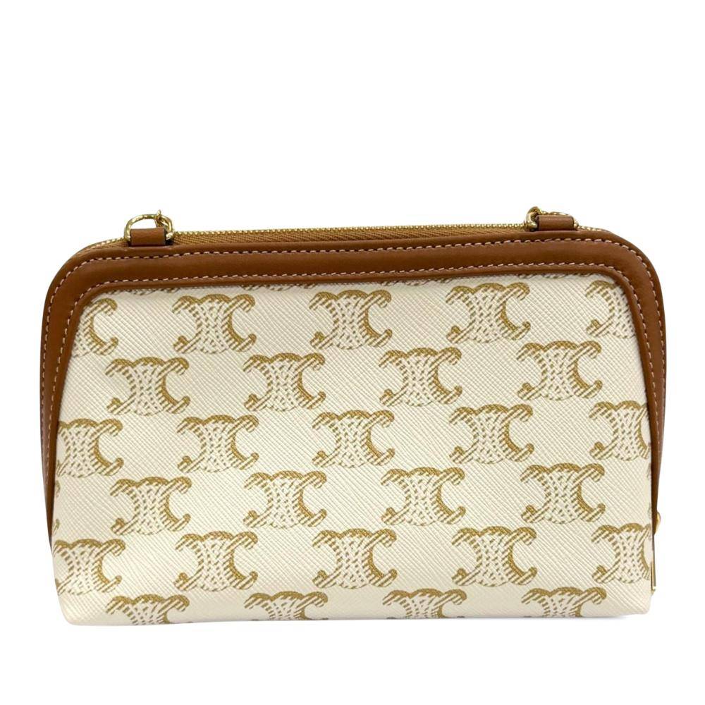 Celine Vintage Crossbody Bag Stl.  - Beige (L 11cm x W 18cm x D 7.50cm)