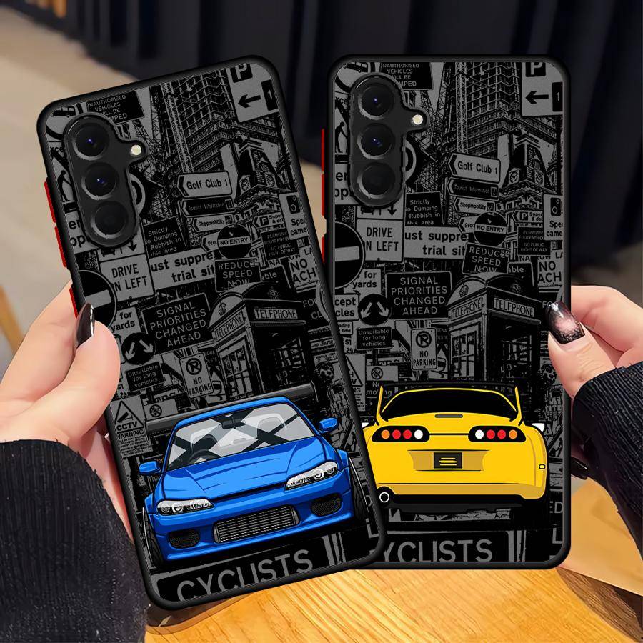Sportdrömbil Mjukt Skyddsfodral för Samsung Galaxy A72 A25 A26 A52 A71 A22 A56 A36 A31 A32 A73 A23 A21
