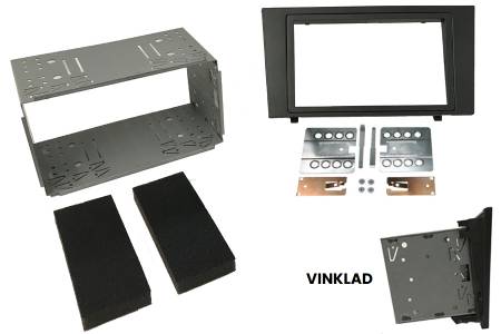 Monteringsram dubbel-DIN Ford Mondeo MK3, vinklad