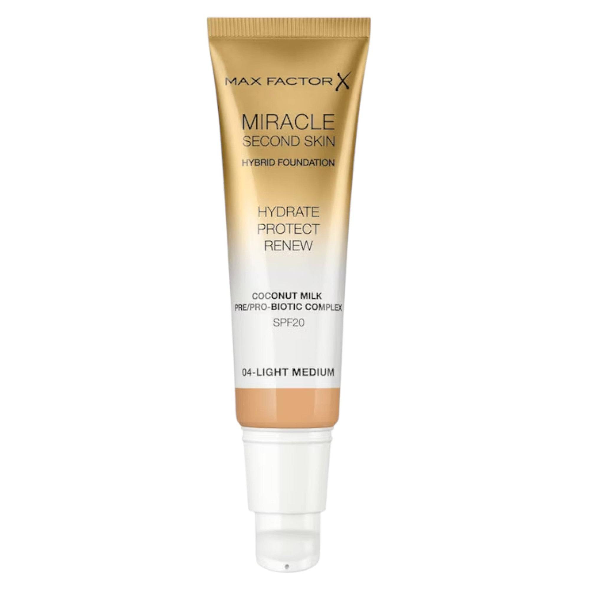 Max Factor Miracle Touch Radiant 04 Medio chiaro SPF20 30 ml — Fondotinta compatto