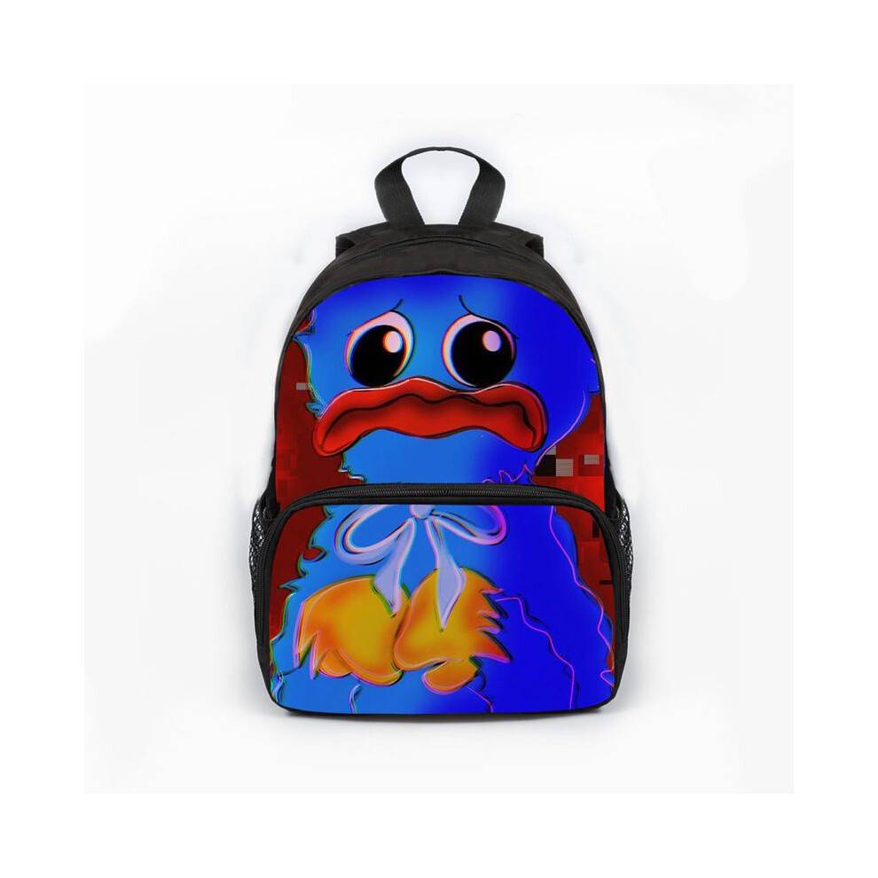 (Wronged)Poppy Playtime Huggy Wuggy Backpack Kids School Bag Travel Laptop Book Storage