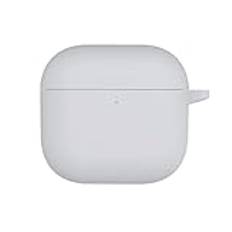 YAYIYY Fodral kompatibelt med AirPods 4, mjuk silikon TPU, lätt att ta bort, reptålig, hållbar, skyddsfodral grå