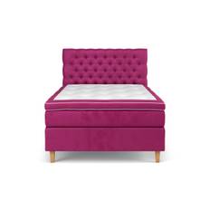 Komplett Sängpaket Estelle 120x200 cm - Rosa|Sammet Kontinentalsäng Rosa