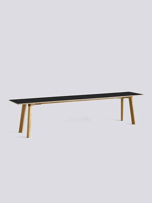 CPH Deux 215 Bænk fra Hay L200 x B35 x H45 cm / Ink black laminat / Matlakeret eg - Jacobsen Plus