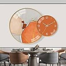 wall clock Hem Väggmonterad klocka Tick Tick Väggdekor Väggmonterad väggklocka Tyst Icke tickande Rund Hemväggmonterad klocka Tick Tick Väggdekor Väggmonterad väggklockor Målning Dekorativ, Moder wall