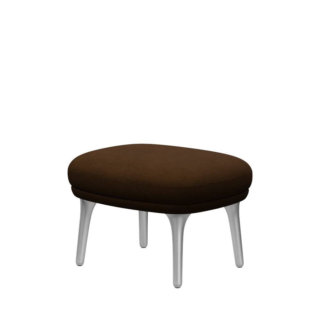 Ro Skammel m. stel i aluminium fra Fritz Hansen Hallingdal - 350 Brown - Jacobsen Plus