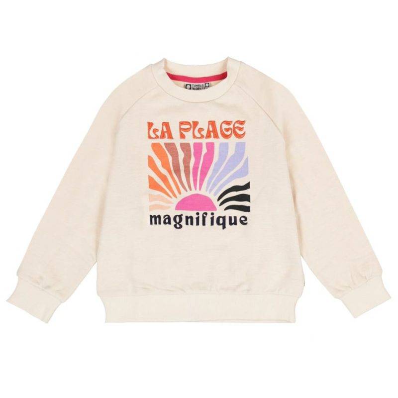 Tumble'n Dry Prugna sweatshirt til piger - offwhite