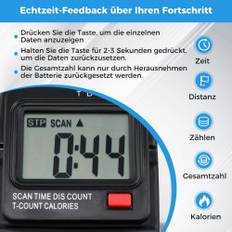 Mini fitnesscykel motionscykel arm och ben tränare med justerbart motstånd svart