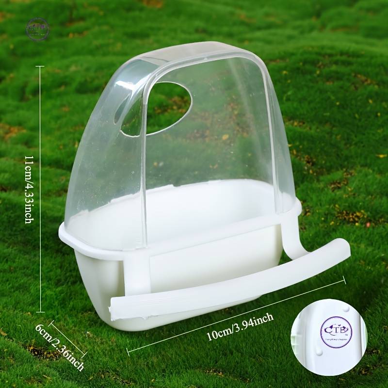 Cage Mounted Bird Water Dispenser Bird Drinking Feeder Parrot Feeder Hanging Bird Food Bowl Bird Seed Container For Parrot, Cockatiel, Lovebird Cage Additions, Without Battery