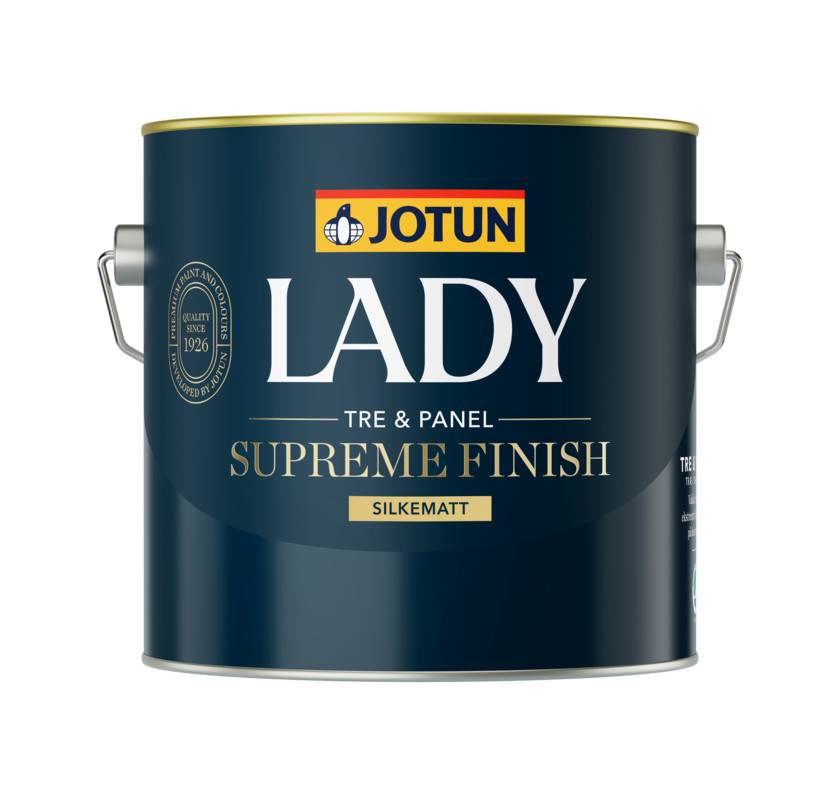 Lady Supreme Finish Silkematt -3L Klassisk vit 9918 - S0500-N (Outlet) - Klassisk vit 9918/S0500-N (3L [2,7L Bas])