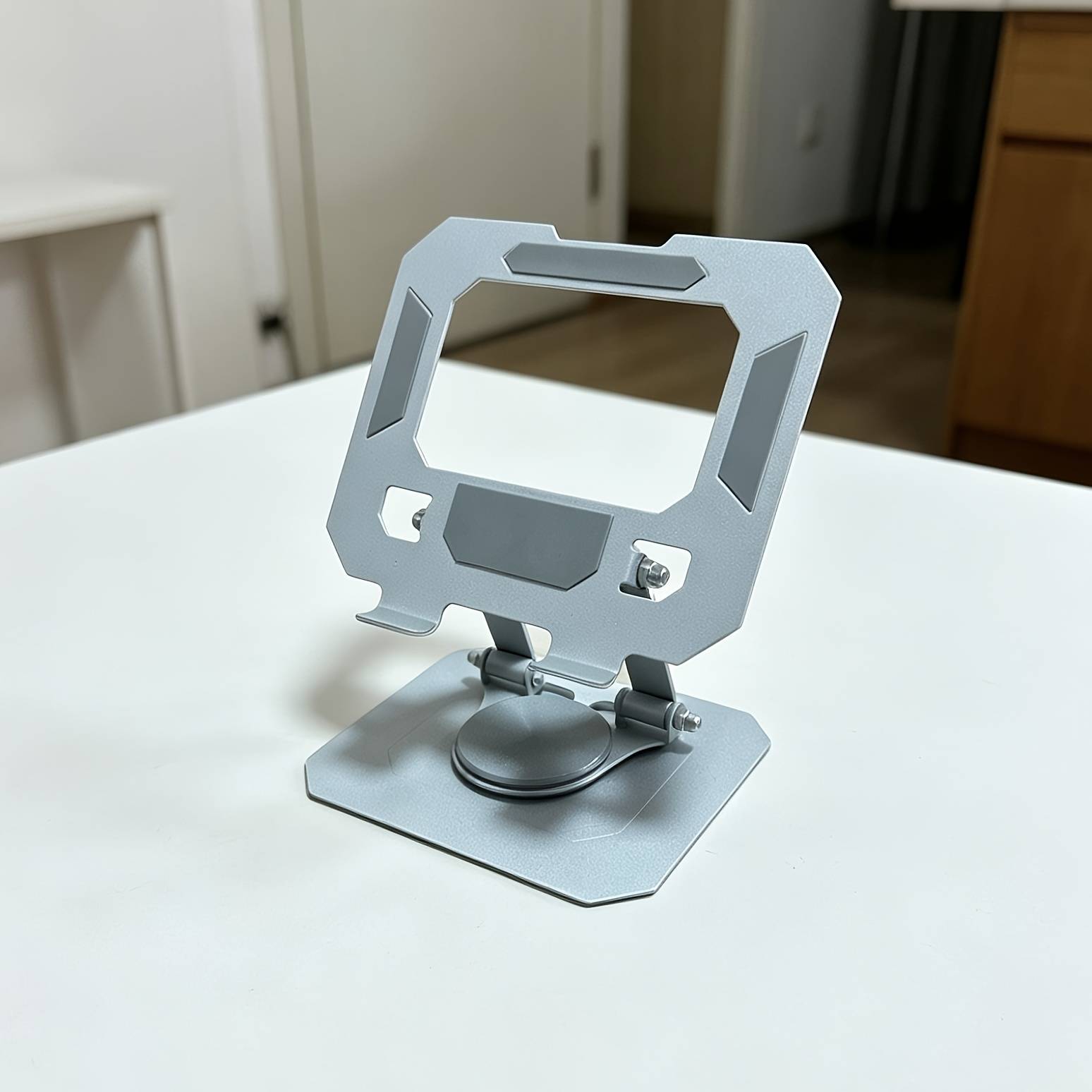 TEMU 360° Rotating Laptop Stand, Folding Telescopic, Metal Heat Dissipation, Desktop Heightening Portable, Universal Tablet Computer Stand