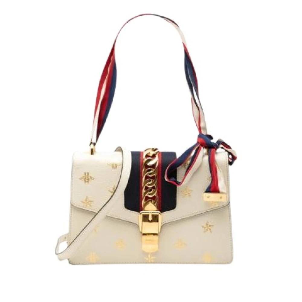 Gucci Vintage Pre-owned Vintage Skuldertaske - Vintage - Dame - Beige - ONE SIZE - Uld