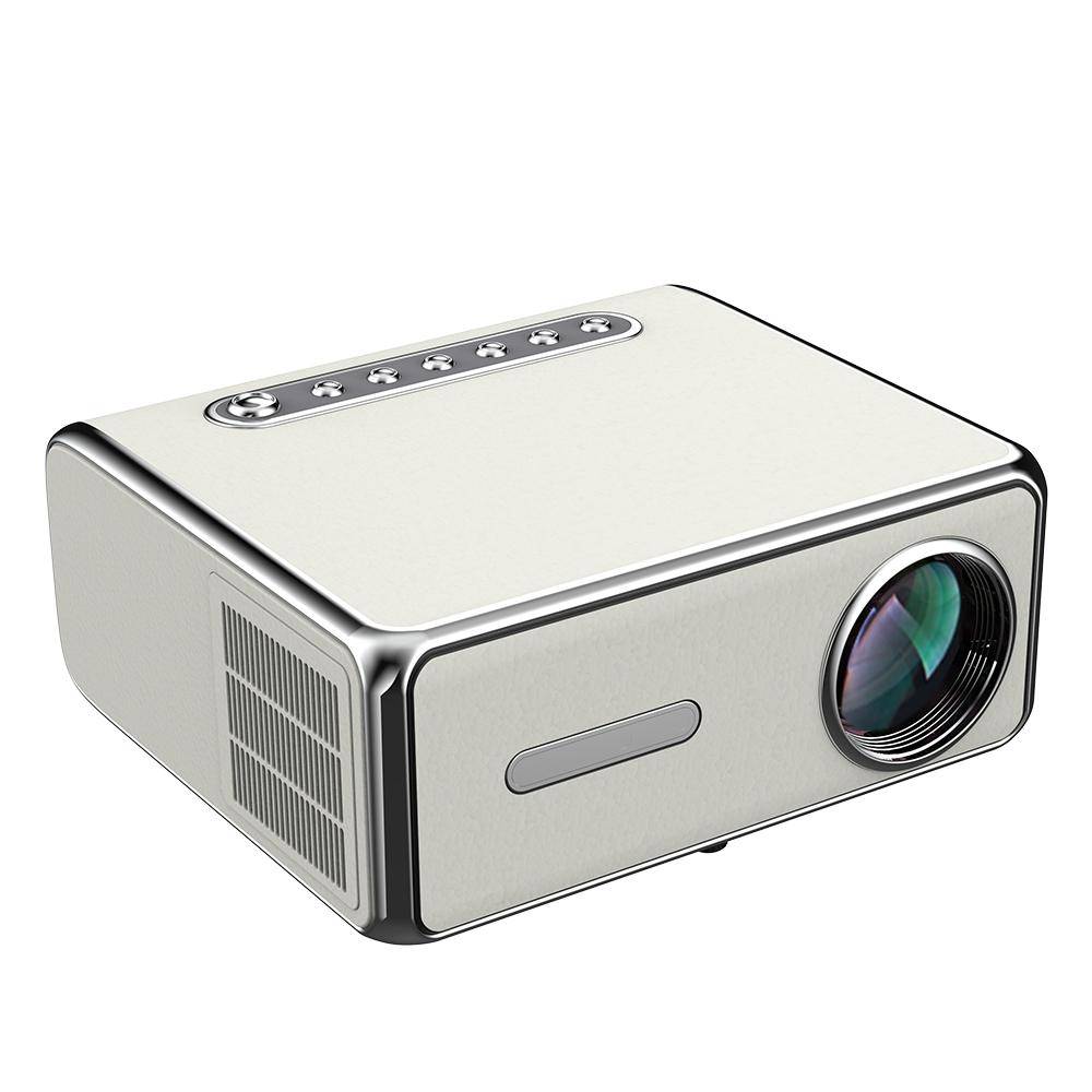 Projektor 900 ANSI Lumen 2.4G+5G WiFi 1920*1080 Keystone-korrigering Bärbar projektor Fyrkärnig EU Plug
