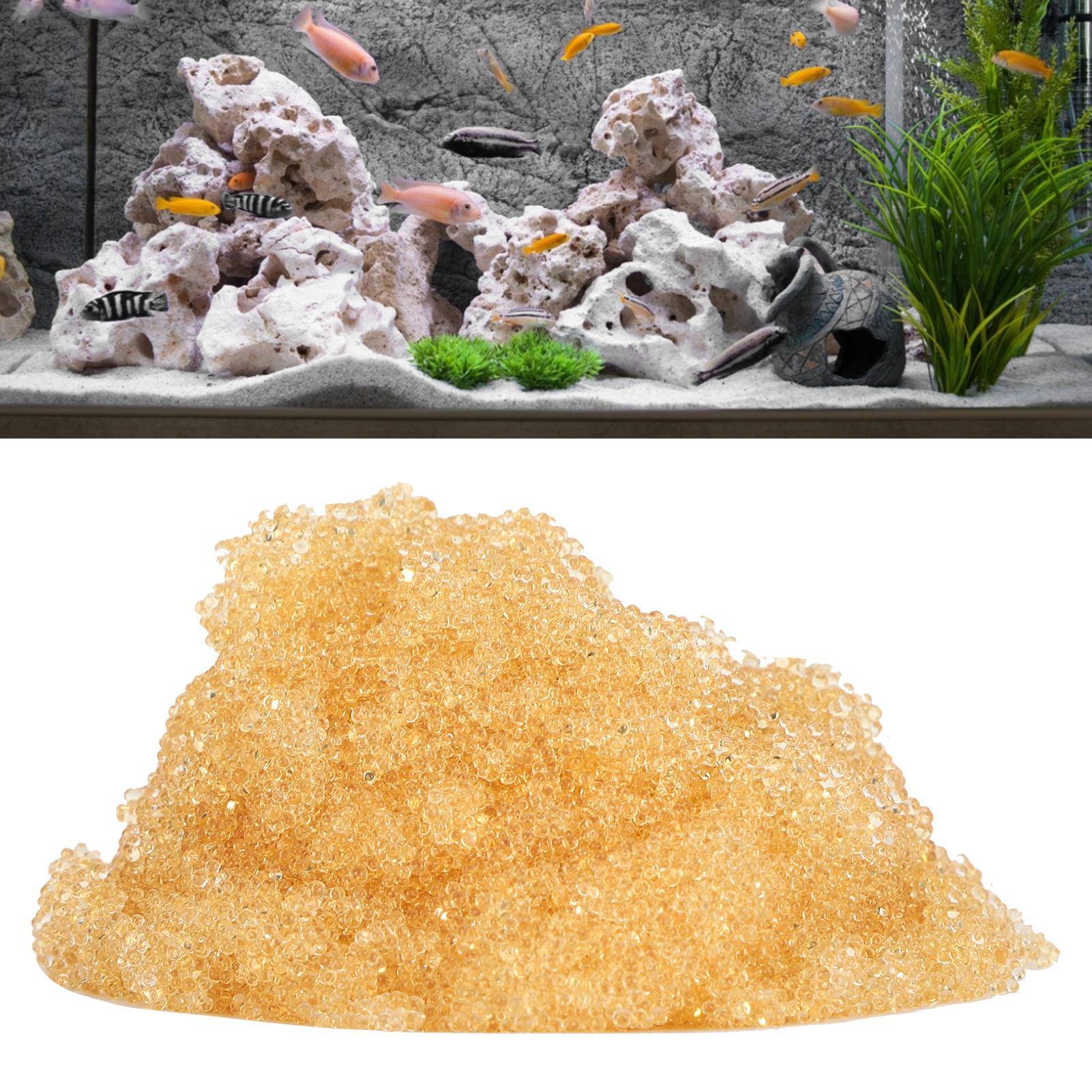 Akvariumvattenavhärdare, 500 ml Hartsfilter Jonbytesfilter Fisk   GH-reducerande Filter för vatten Saltvattensfiskakvarium Hårt Vatten Se beige