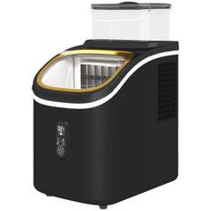 Ice Cube Machine 15 kg/24h Ice Cube Maker med 1,5 L vattentank, spade, isbehållare Ice Cube Maker Maskin med LED Display Svart 2